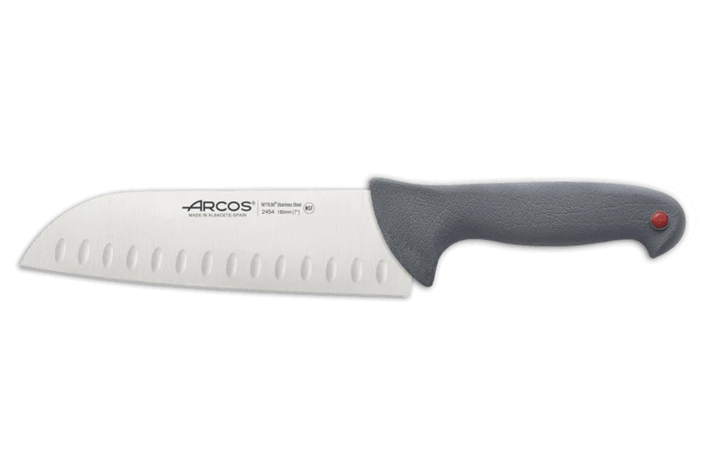 Couteau santoku professionnel Arcos Colour Prof alvéolé 18cm