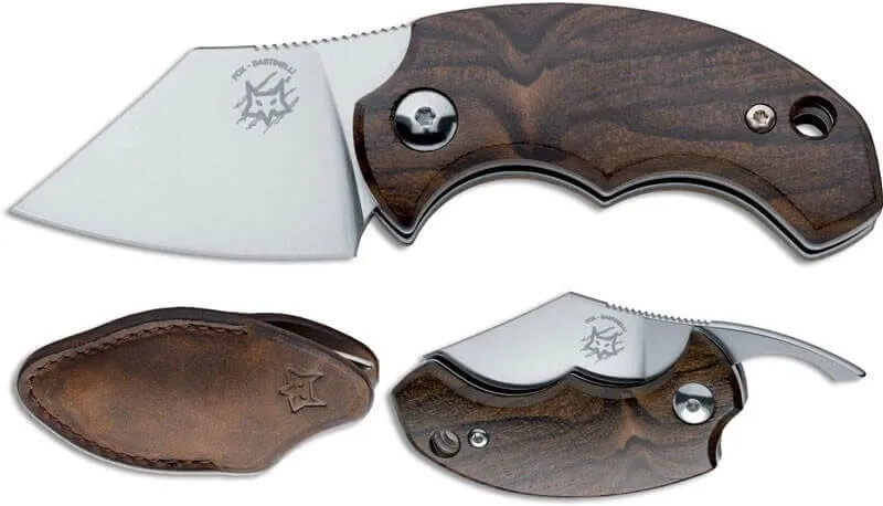 Couteau pliant FOX Bastinelli FX-519ZW BB Drago ziricote 6,5cm + étui