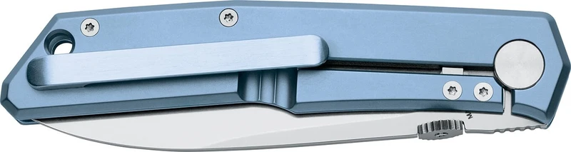 Couteau pliant FOX Terzuola FX-525TI BL manche titane bleu 11cm + étui