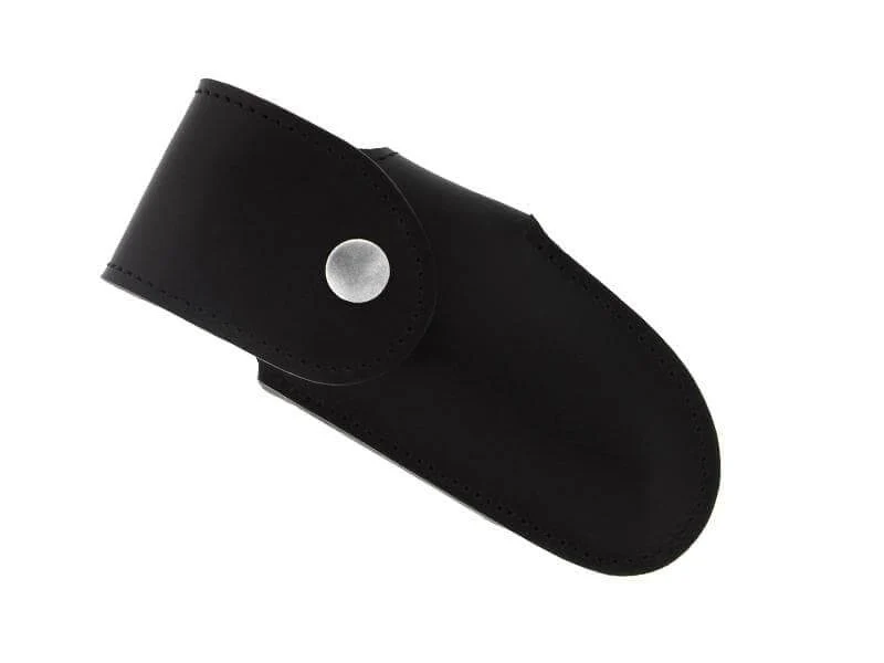 Etui Max Capdebarthes Le Montagnard en cuir noir pour manche jusqu'à 14cm