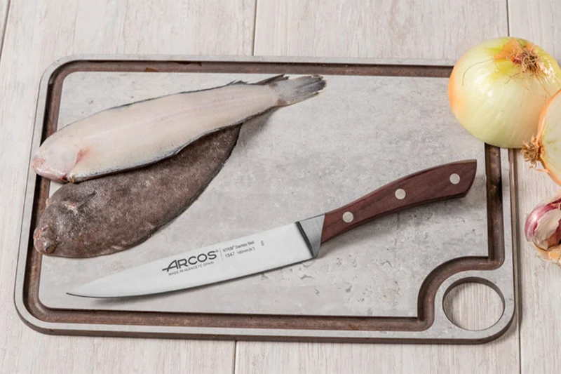 Couteau filet de sole forgé Arcos Natura flexible 16cm palissandre