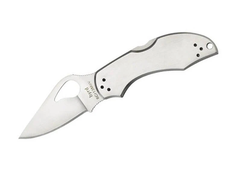 Couteau pliant Spyderco BYRD Robin 2 tout inox 8.5cm