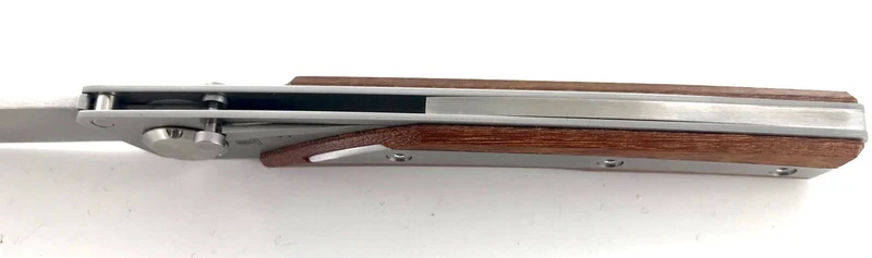 Couteau pliant Actilam S4 lame forgée manche acier/bois ipé 11cm