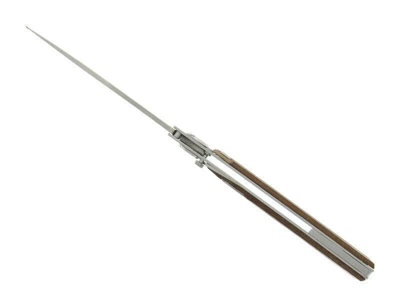 Couteau pliant Actilam S4 lame forgée manche acier/bois ipé 11cm