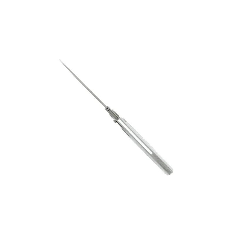 Couteau pliant Actilam S4 lame forgée manche acier/corian blanc 11cm