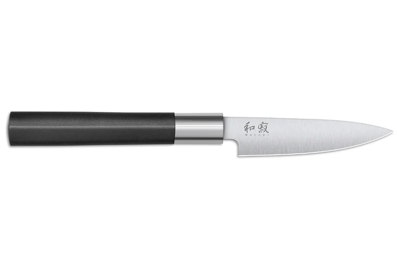 Bloc en chêne avec 8 couteaux japonais Kai Wasabi Black