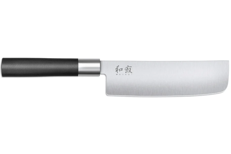 Bloc en chêne avec 8 couteaux japonais Kai Wasabi Black