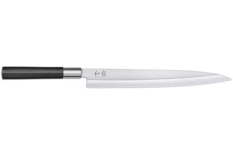Bloc en chêne avec 8 couteaux japonais Kai Wasabi Black