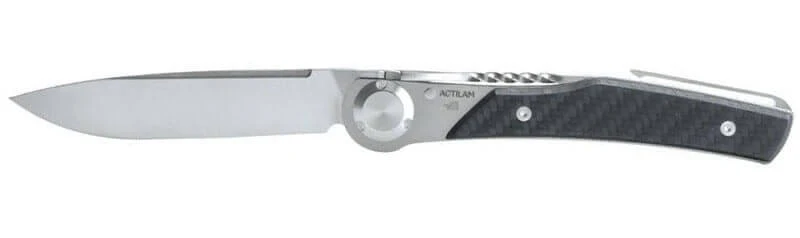 Couteau pliant Actilam T3 lame forgée manche fibre de carbone 11cm