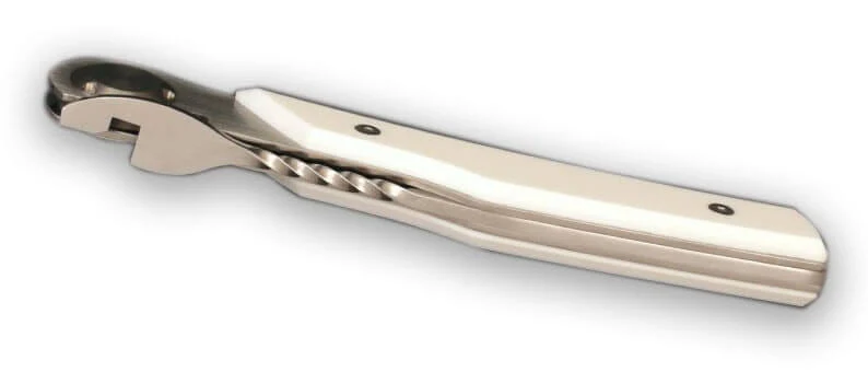 Couteau pliant Actilam T3 lame forgée manche corian blanc 11cm