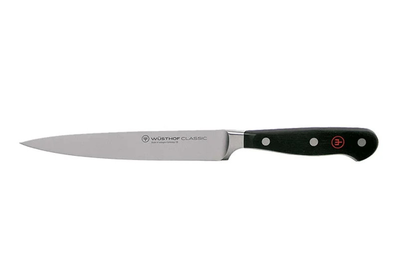 Bloc cuisine 4 pièces Wusthof Classic forgés - 3 couteaux + 1 fusil et une paire de ciseaux