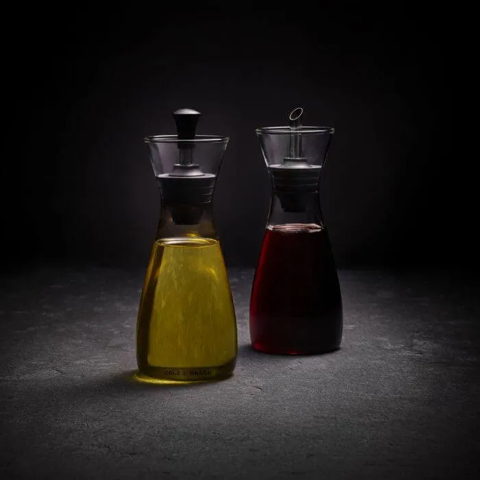 Coffret Cole & Mason Classic huilier et vinaigrier en verre