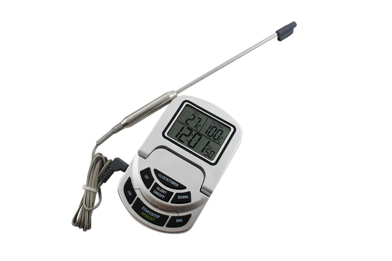 Thermomètre four inclinable digital de 0 à +300°C Alla France avec sonde inox