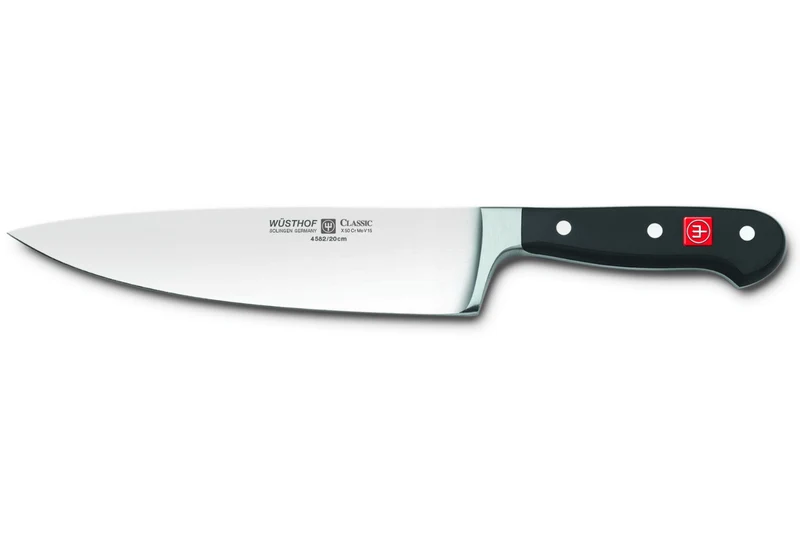 Bloc cuisine Wusthof Classic forgés 7 pièces - 5 couteaux + 1 fusil et une paire de ciseaux