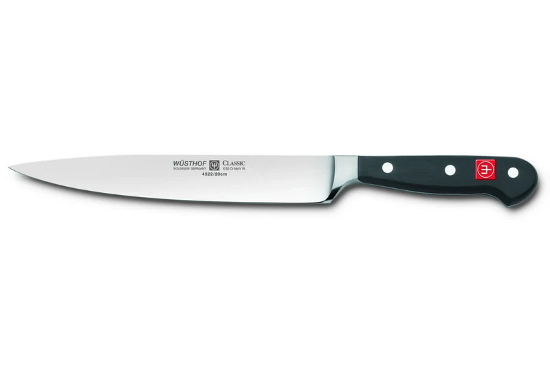 Bloc cuisine Wusthof Classic forgés 7 pièces - 5 couteaux + 1 fusil et une paire de ciseaux