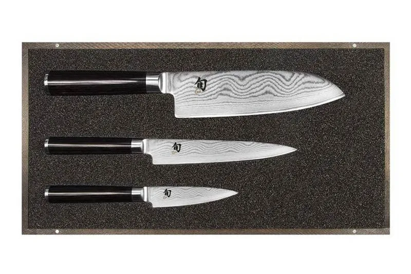 Coffret 3 couteaux japonais Kai Shun Classic Damas