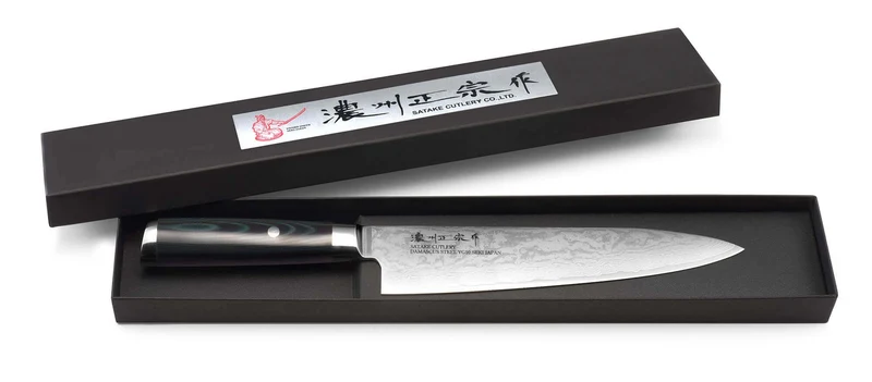 Couteau de chef japonais Satake Cutlery Helios 20cm damas 69 couches