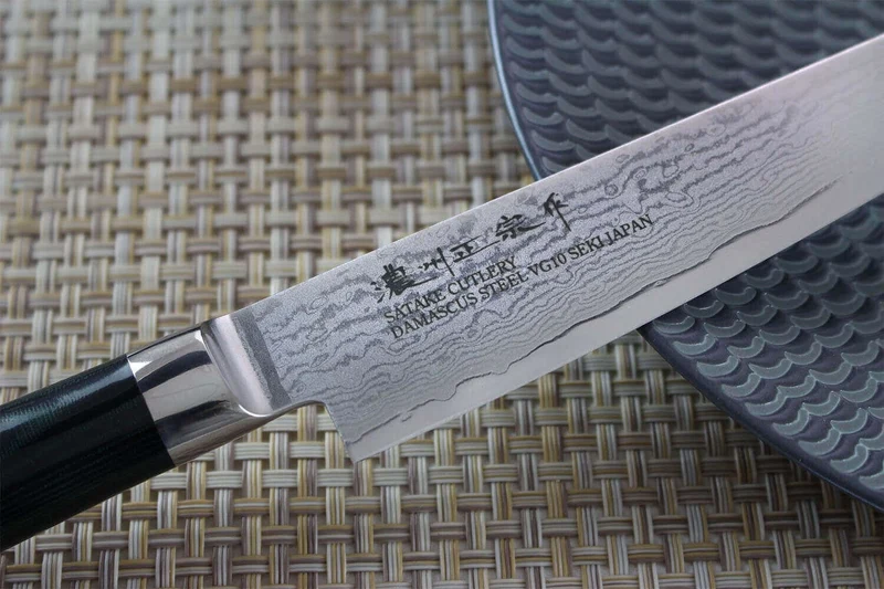 Couteau universel japonais Satake Cutlery Helios 15cm damas 69 couches