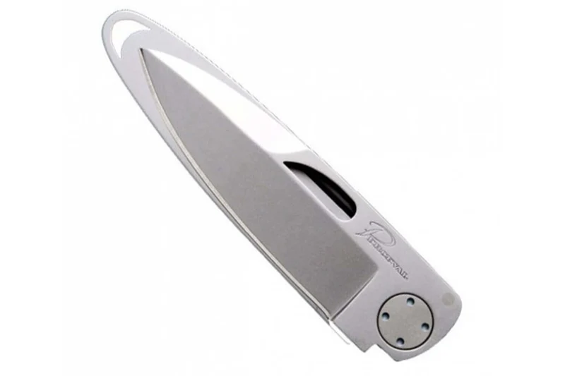 Couteau pliant Perceval Le T45 manche 10,5 cm tout inox