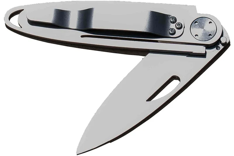 Couteau pliant Perceval Le T45 manche 10,5 cm tout inox