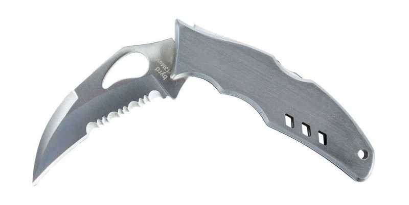 Couteau pliant Spyderco BYRD Crossbill à dents tout inox 12cm