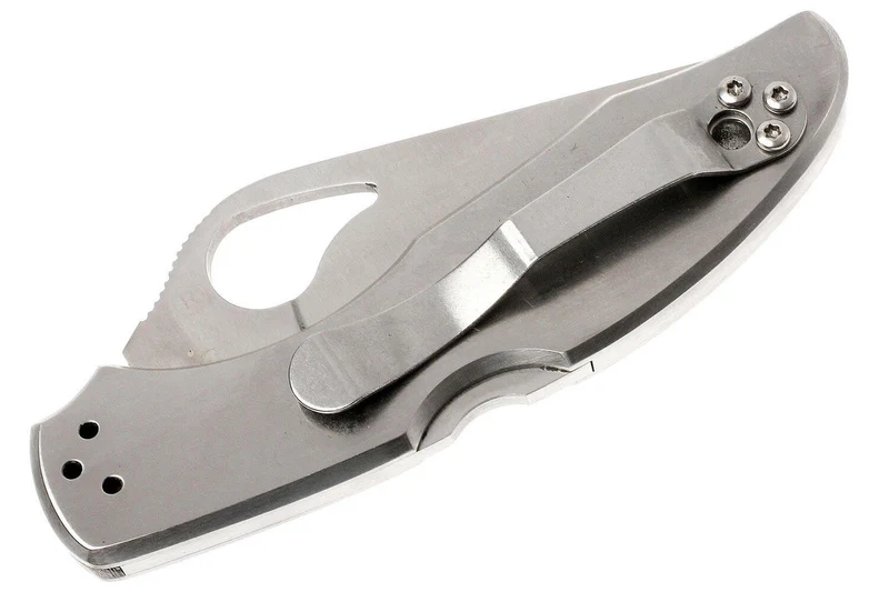 Couteau pliant Spyderco BYRD Meadowlark 2 à dents tout inox 10cm