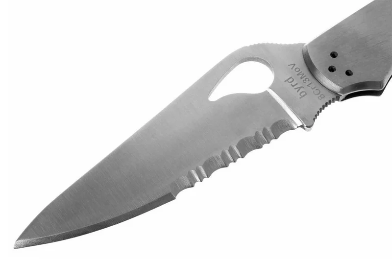 Couteau pliant Spyderco BYRD Cara Cara 2 à dents tout inox 12cm