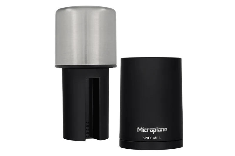 Moulin à épices Microplane 2 en 1 - Râper et stocker