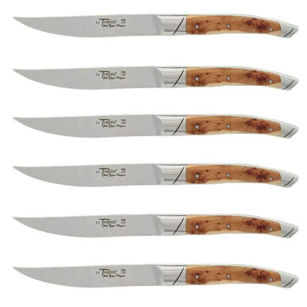 Coffret 6 couteaux de table Avantage Le Thiers Goyon-Chazeau manches genévrier