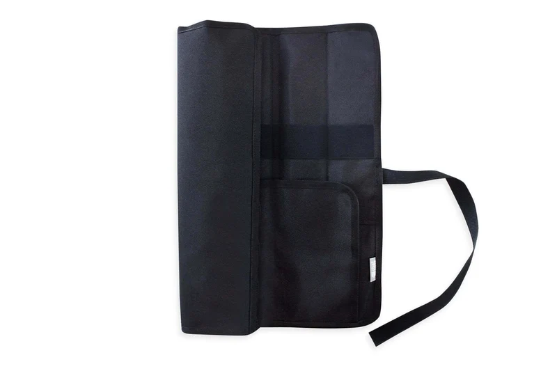 Trousse vide CHEF ROLL haut de gamme pour 10 couteaux et ustensiles - Noir
