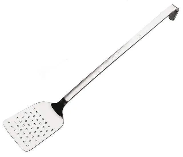 Spatule ajourée professionnelle Matfer acier inox 18/10 monobloc 50cm