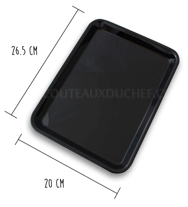 Plateau de présentation professionnel en Altuglas® noir - 20x26.5cm 1/5