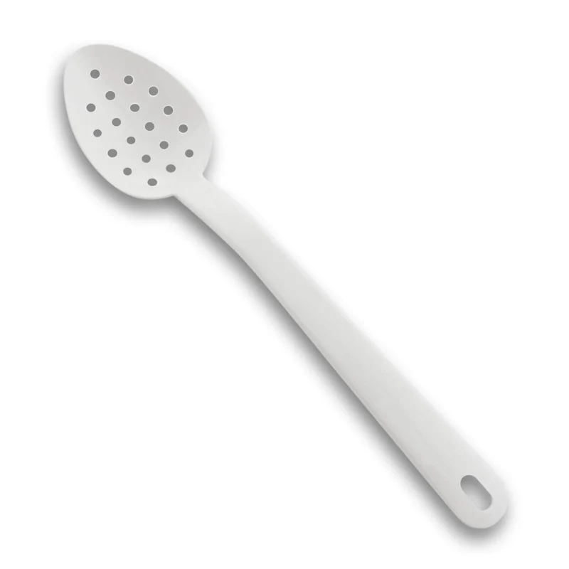 Cuillère de service Exoglass® MATFER professionnelle perforée blanche 34cm