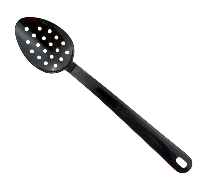 Cuillère de service perforée Exoglass® MATFER professionnelle noire 34cm