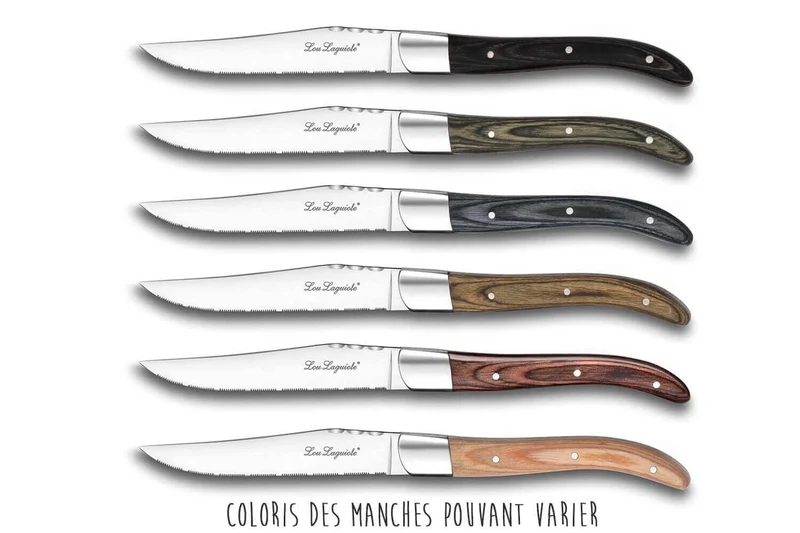 Coffret élégant de 6 couteaux à steak Lou Laguiole