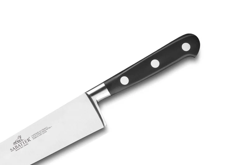 Bloc SABATIER Sarlat en noyer laqué noir 5 couteaux Idéal 100% forgés