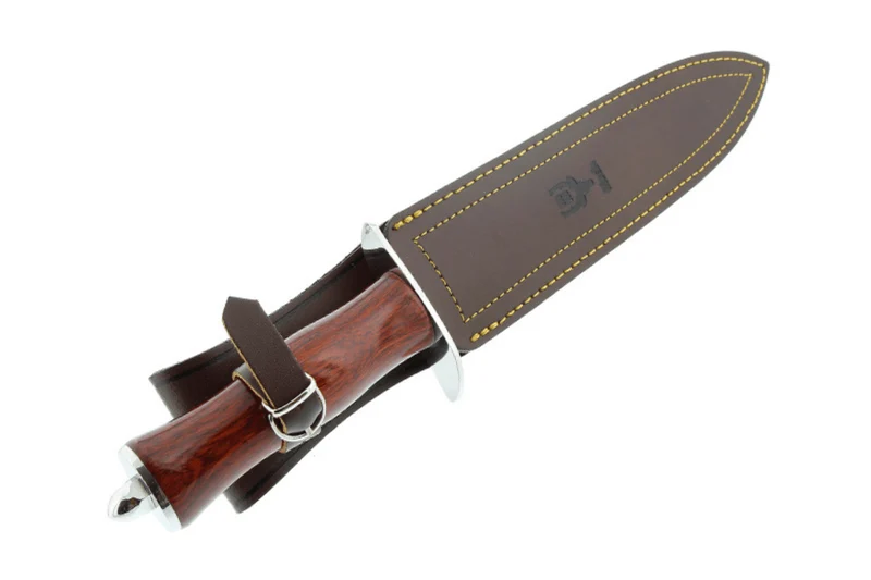 Couteau Muela Sanglier 9253 lame en inox 24cm manche en stamina wood + étui en cuir