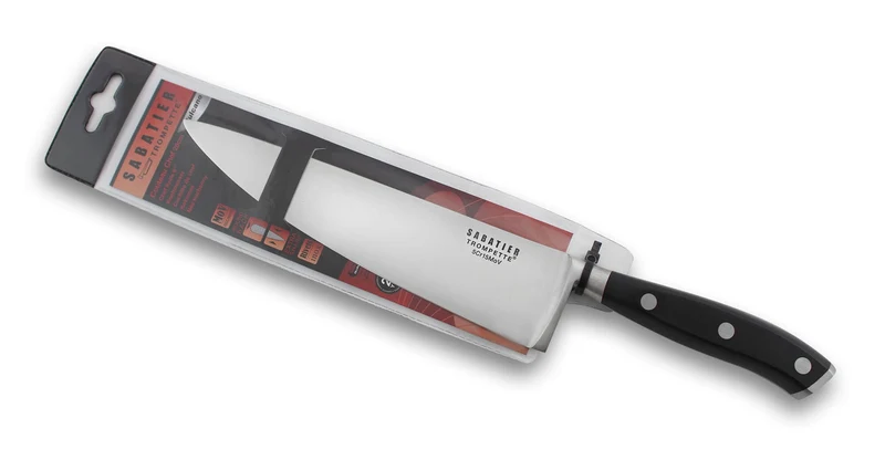 Couteau de chef Sabatier Trompette Vulcano 20cm 3 rivets