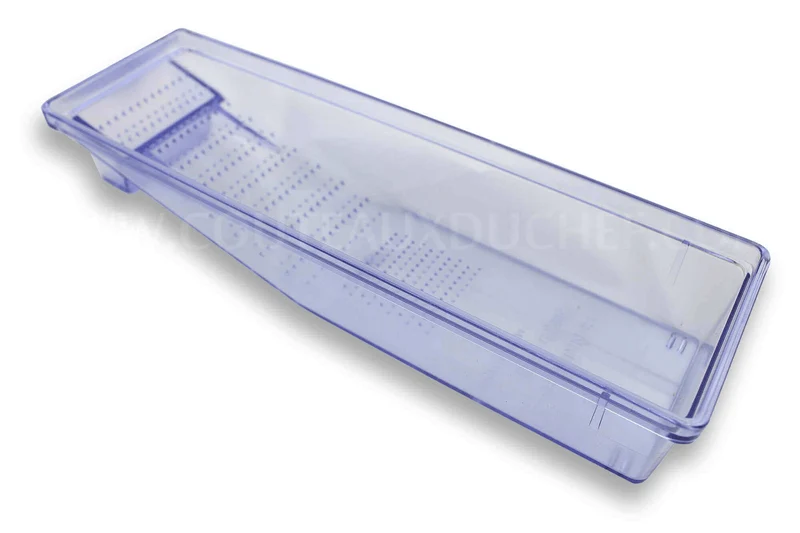 Mandoline japonaise professionnelle Benriner 3 lames couloir 6.5cm + poussoir et bac