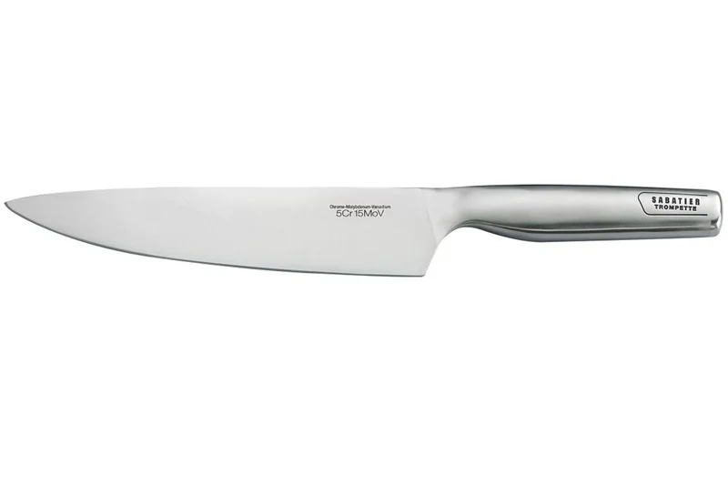 Couteau de chef Sabatier Trompette design Tout Inox 20cm