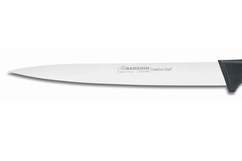 Couteau filet de sole Bargoin Creative Chef 17cm manche surmoulé noir