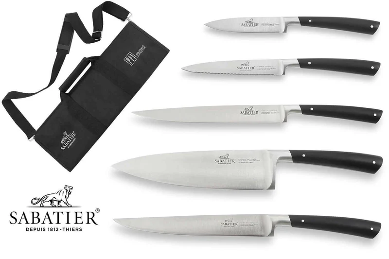 Malette de 5 couteaux Sabatier Edonist forgés fabrication française
