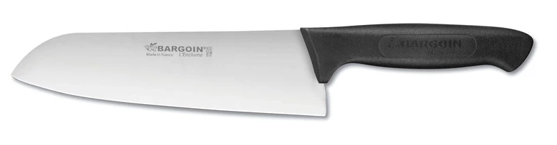 Couteau Santoku Bargoin Creative Chef 18cm manche surmoulé noir