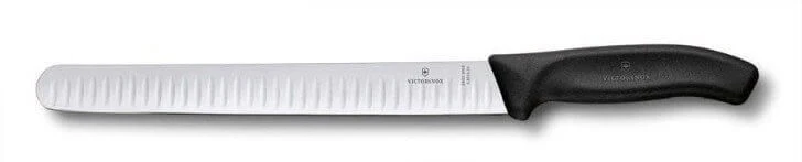Couteau à jambon Victorinox SwissClassic lame alvéolée 25cm noir