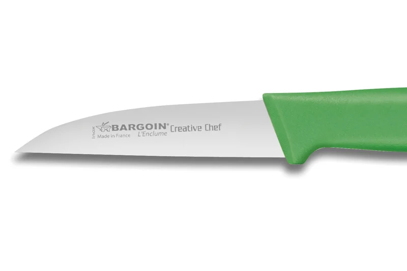 Couteau d'office Bargoin Creative Chef lame droite 8cm manche surmoulé vert
