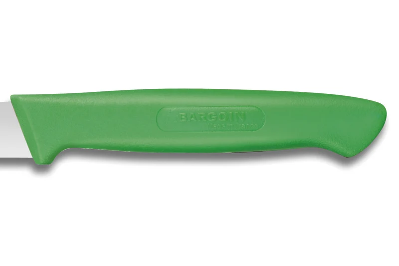 Couteau d'office Bargoin Creative Chef lame droite 8cm manche surmoulé vert
