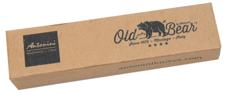 Couteau artisanal Old Bear XL lame inox 10cm manche noyer avec virole