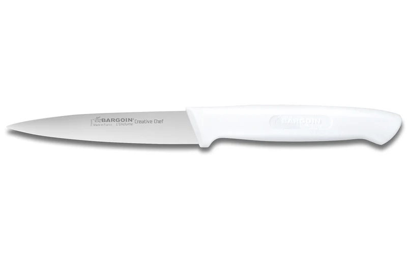 Couteau d'office Bargoin Creative Chef 10cm manche surmoulé blanc