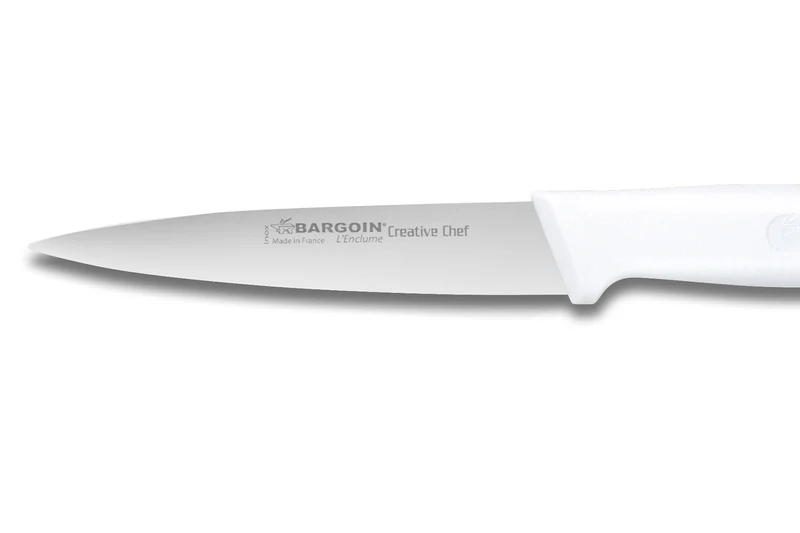 Couteau d'office Bargoin Creative Chef 10cm manche surmoulé blanc