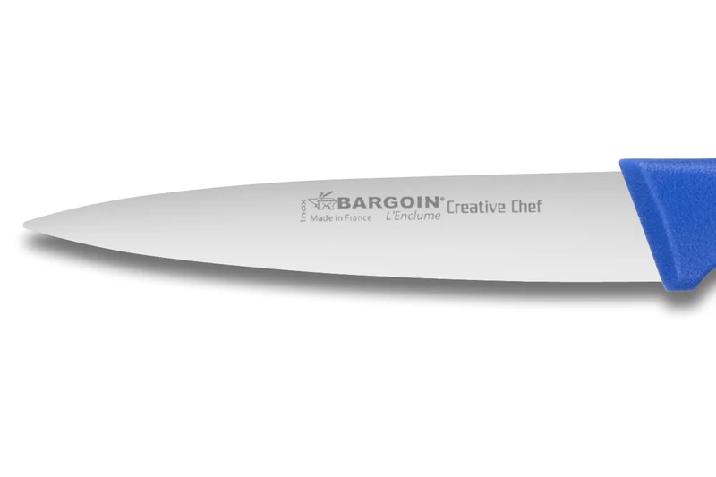 Couteau d'office Bargoin Creative Chef 10cm manche surmoulé bleu